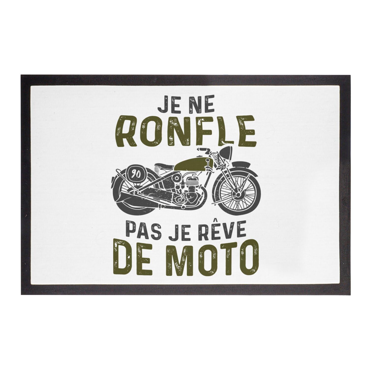 Paillasson cafe racer 75x50cm fini les sols sales avec humour motard
