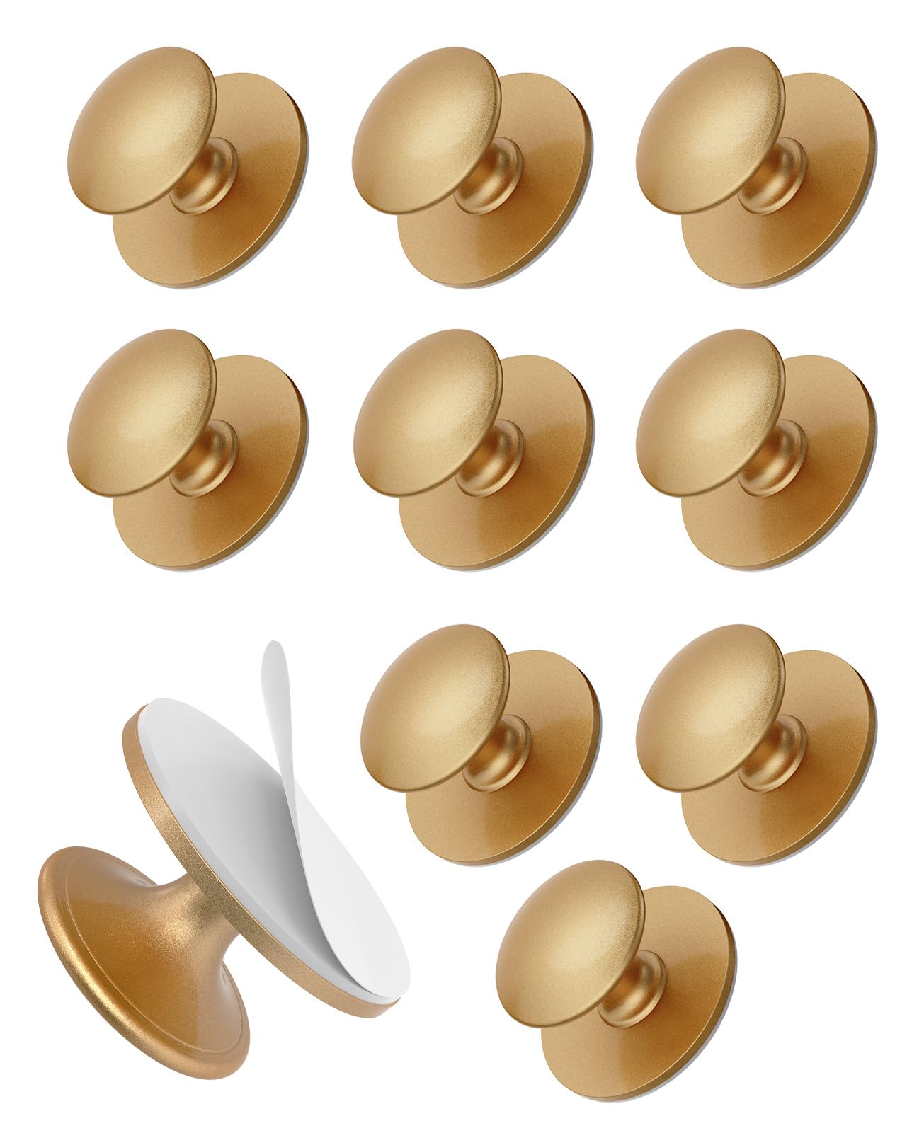 Anobeyi Adhesive knobs, Peel and Stick Knobs for Cabinets, Closets, Drawers