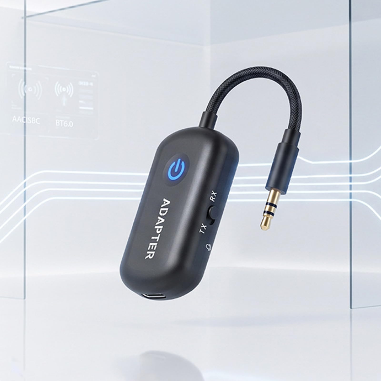 Bluetooth 6.0 Audio Adapter 2 in 1 TX RX AUX 3 5MM