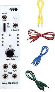 4MS Company WAV Recorder Eurorack Module w/ 4 Cables and Polish Cloth