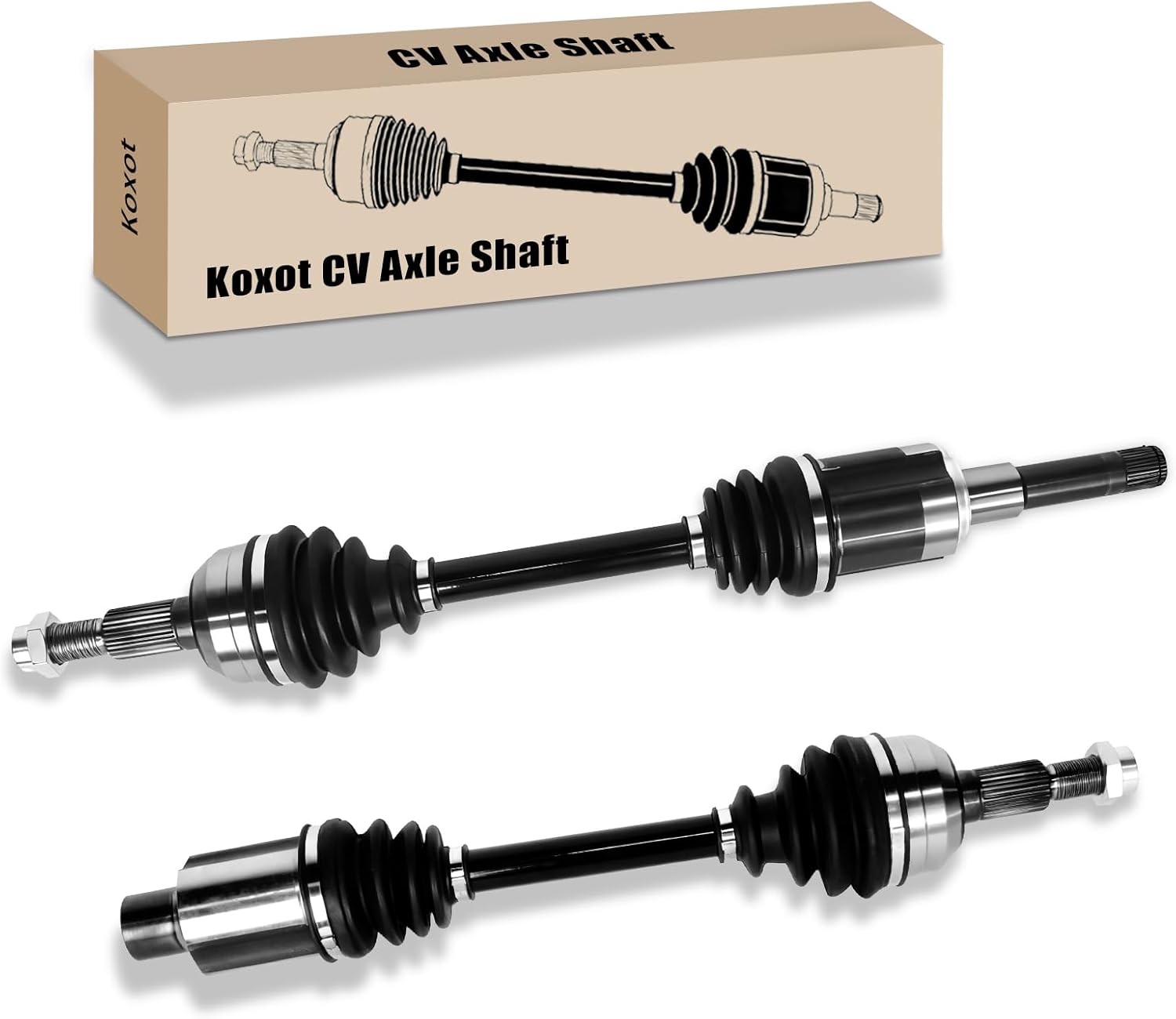 2PCS Front CV Axle Shaft Assembly Compatible with Chevrolet Equinox 2010 2011 2012 2013 2014 2015 2016, for GMC Terrain 2010 2011 2012 2013 2014 2015 L4 2.4L, NCV10641 NCV10642