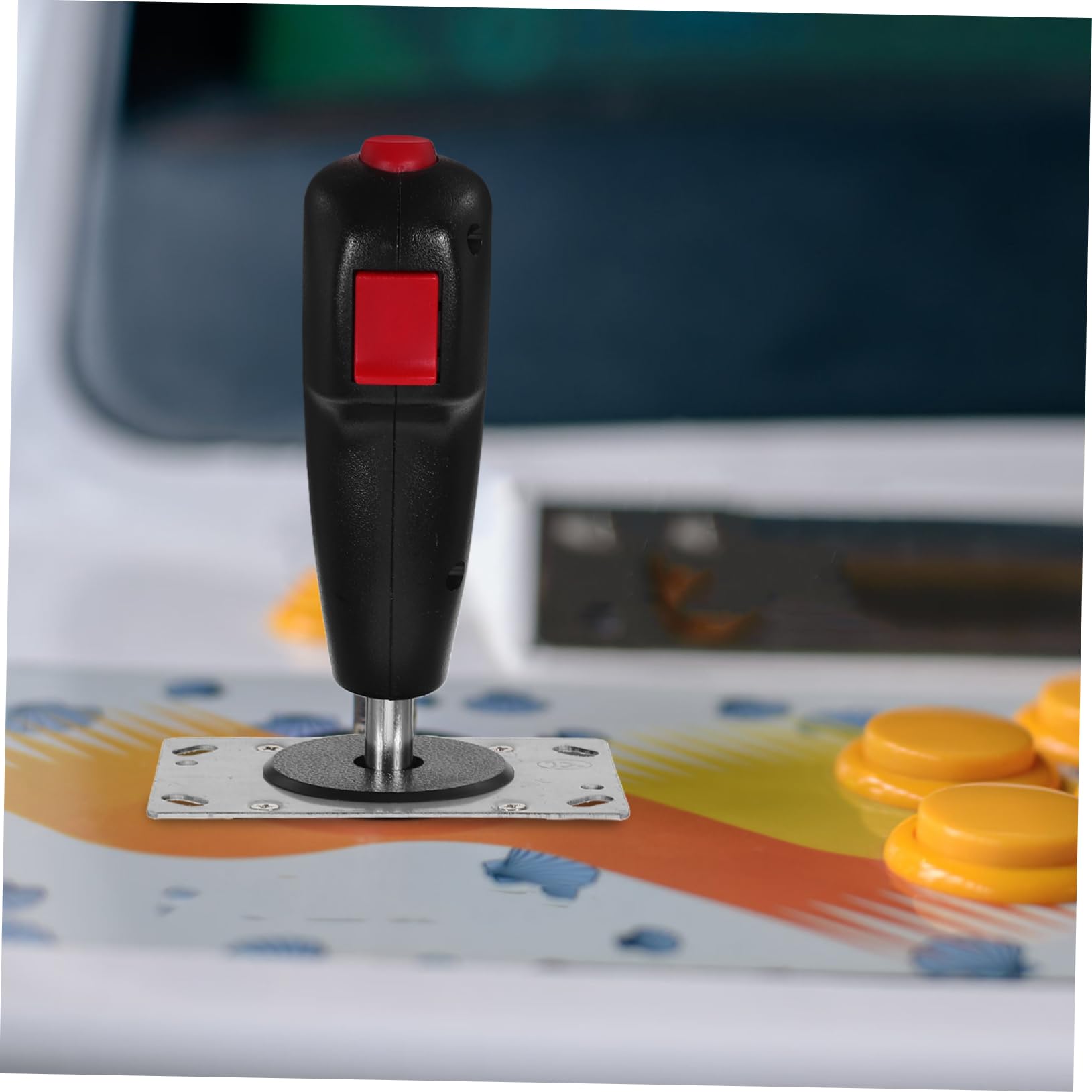 DECHOUS Joystick per Simulatori di Aeroplani Micro Interruttore, Maniglia in Plastica e Ferro, Controllo Preciso per Giochi di Aeroplano, Design Unico e Impugnatura Confortevole
