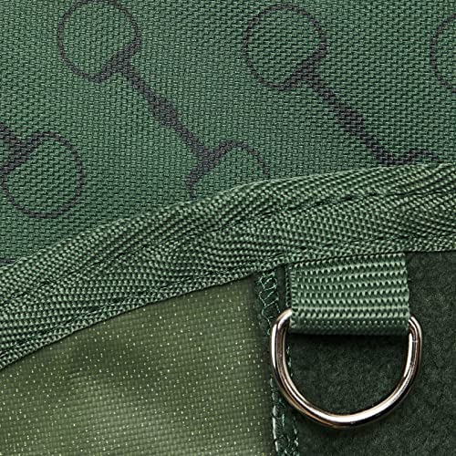 HORZE Avalanche 1200D Lightweight Turnout Blanket with Fleece Lining | Waterproof Horse Rain Sheet - Mountain View Green - 72 in