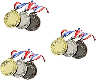 BESPORTBLE 6 Pcs The Medal Soccer Medals Football Medal Award Marathon Sports Medal Medals for Award zinc Alloy Golden Medal Universal Medal Sports Medals Gold Medal Bronze Medal Pupils