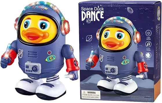 Haman Dancing Duck, Dancing Duck Robot Toy with Music & LED Lights, Interactive Dancing Duck Toy for Kids, Encouraging Creative Play, Hand-Eye Coordination, Children Early Educational Sensory Toys