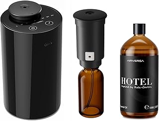 AN6 Black Waterless Diffuser with Nozzle + 100mL Hotel-RZC Scent Oil