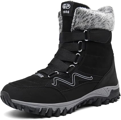 Amazon.com: Botas de cuero para hombre, invierno con piel, súper cálidas,  botas de nieve para hombre, zapatos casuales de trabajo, zapatillas  militares de combate al tobillo para mujer : Ropa, Zapatos y