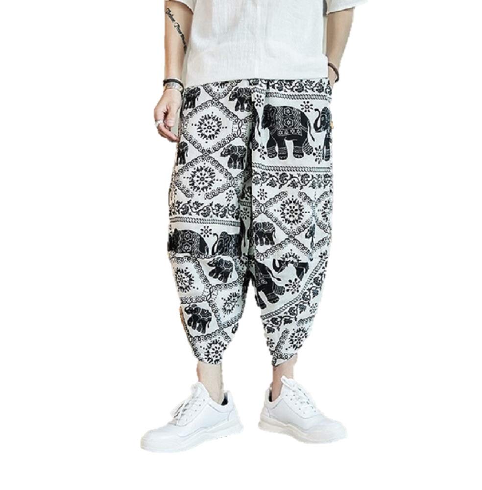 新品 サルエルパンツ アラジンパンツ フリーサイズで メンズレディース可 Amazon | 白ガネーシャ アラジン サルエルパンツ フリーサイズ