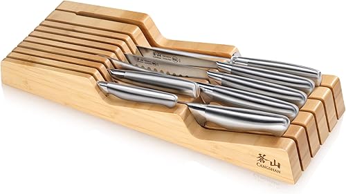 Cangshan Sanford Series 1027143 - Juego de cuchillos de barbacoa de acero alemán (8 piezas)