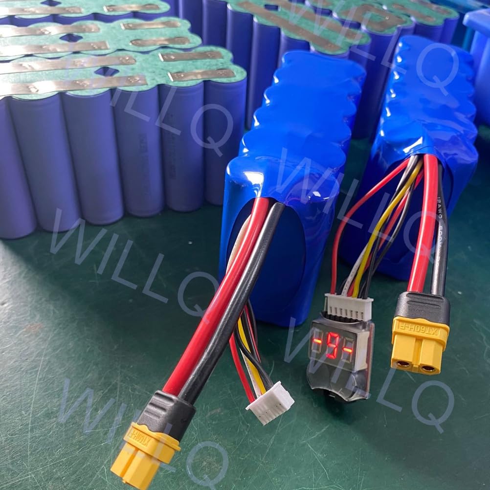 Batterie Lithium Remplacement 22,2V 8000mAh 6S2P Haute capacité pour Drone avec Prise XT60 pour Drone FPV, quadricoptère, hélicoptère, Avion, Bateau, Voiture de Course