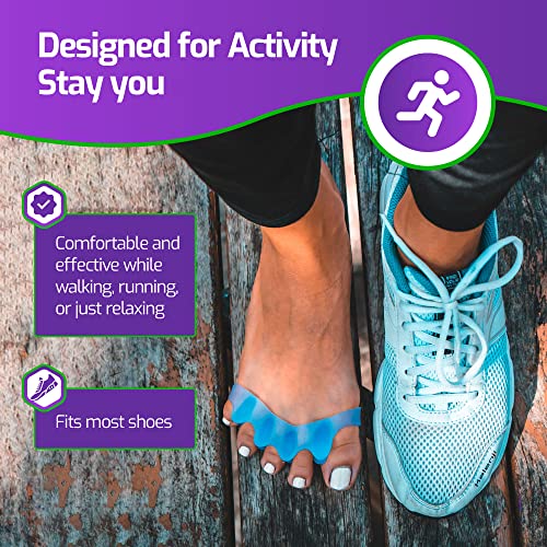 Separadores universais de dedo em gel macio – espalhadores universais de dedos alisadores de dor nos