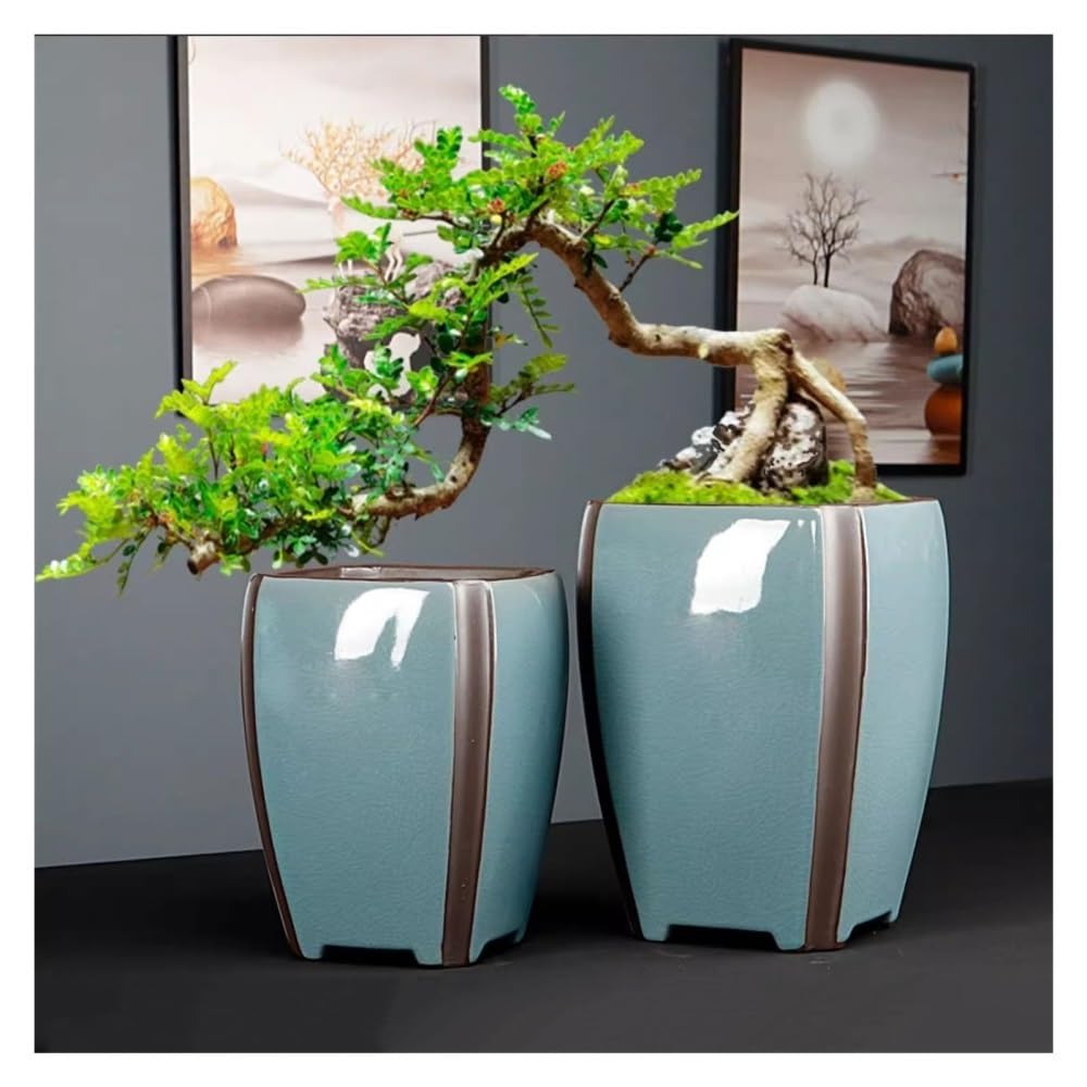 Doniczka, Bardzo duże doniczki na storczyki, otwarte ceramiczne bonsai, wysokie modele doniczek do wnętrz(L)