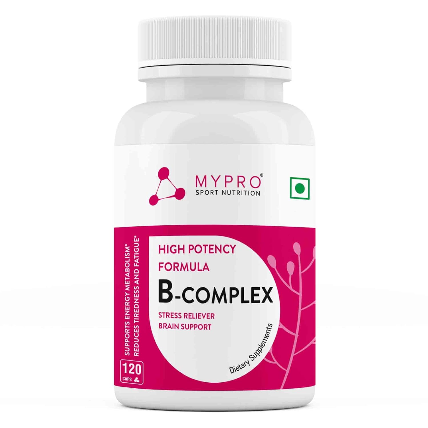 Mypro Sport Nutrition Vitamin B Complex, High Potency Formula Vitamins Heart Health-Nervous System Support-Supports Energy...