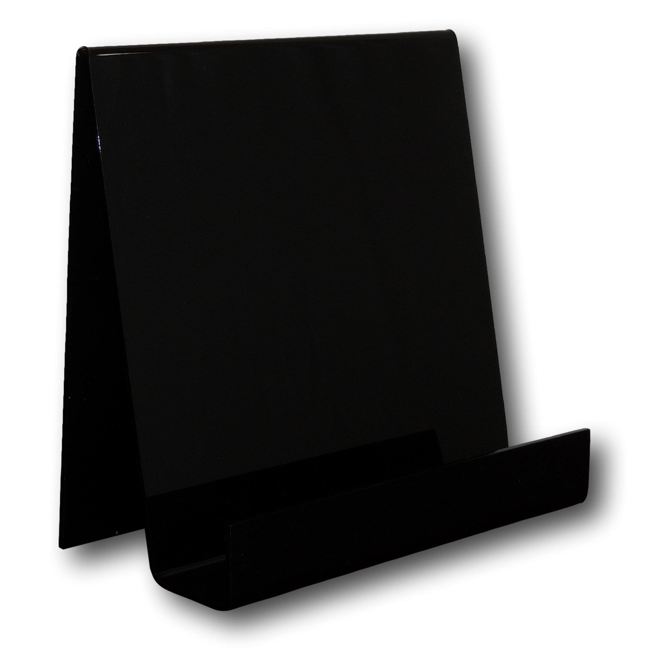 EPOSGEAR XL Extra Large Wide Plastic Acrylic Perspex Book Plate Retail Display Stand Holder - Perfect for Schools, Nurseries, Libraries etc (Black)