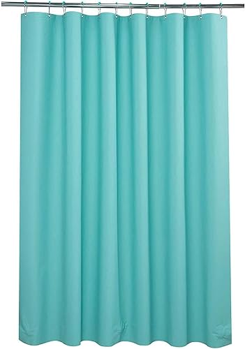 Vista 23 de AmazerBath - Cortina pequeña de plástico transparente para ducha, 36 x 72 pulgadas, de alta resistencia, gruesa, de acetato de vinilo polietileno