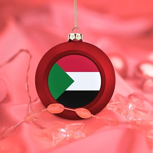 Vista 245 de Adornos dorados de bola de Navidad de Trinidad y Tobago, adorno de bola de bandera de Trinidad y Tobago, adornos de Navidad de bandera nacional