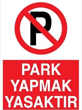 Park Yapmak Yasakt r Uyar  Tabelas  - 50x70 Al minyum Kompozit Panel - PY36