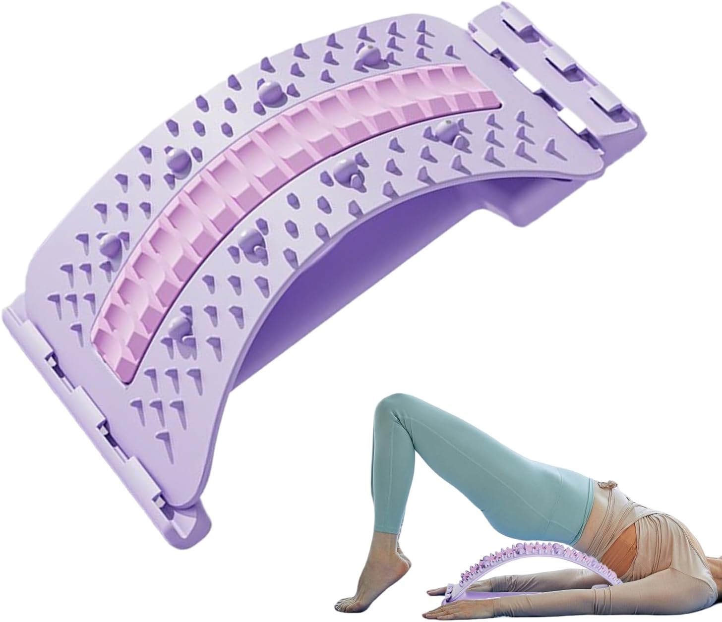 Lumbar Support Board – Magnetic Adjustable Back Stretcher Fitness Equipment for Muscle Training, Spinal Care, Balance, Position Correction, and Comfortable Sleeping Aid