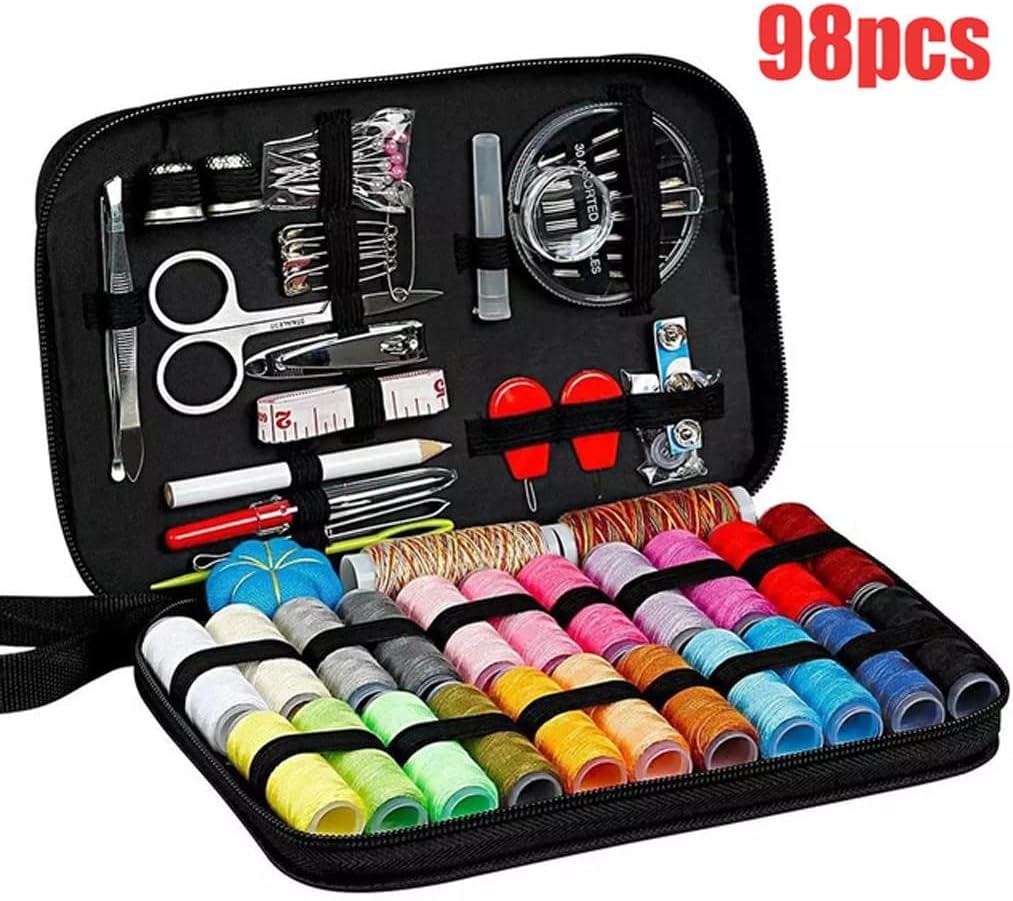 Sewing, Repair and Manual Embroidery Kit with Accessories and Spools, Do It Yourself. Multifunction