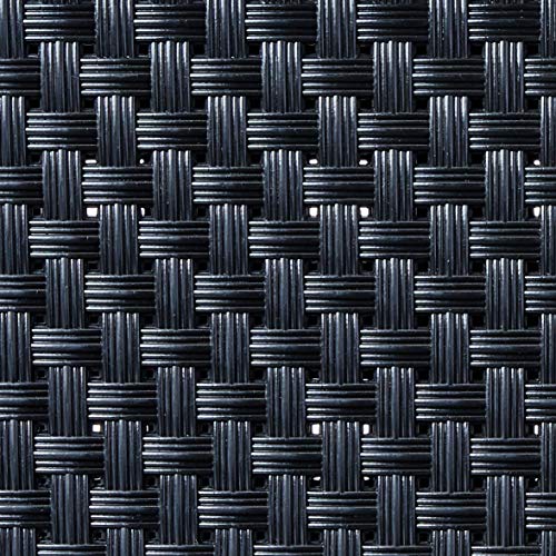 CESTO RATTAN GRANDE COM TAMPA - PRETO 27 LTS