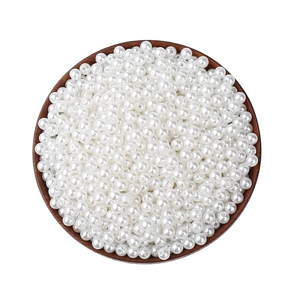 Perles Artificielles 2mm - Lot De 20 - Blanc Nacré - Pour Fabrication De Bijoux DIY - 7