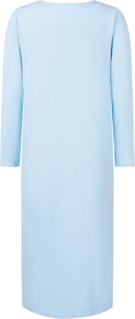 Joyaria Double Brushed 100% Cotton Flannel Nightgown for Women Thick Warm