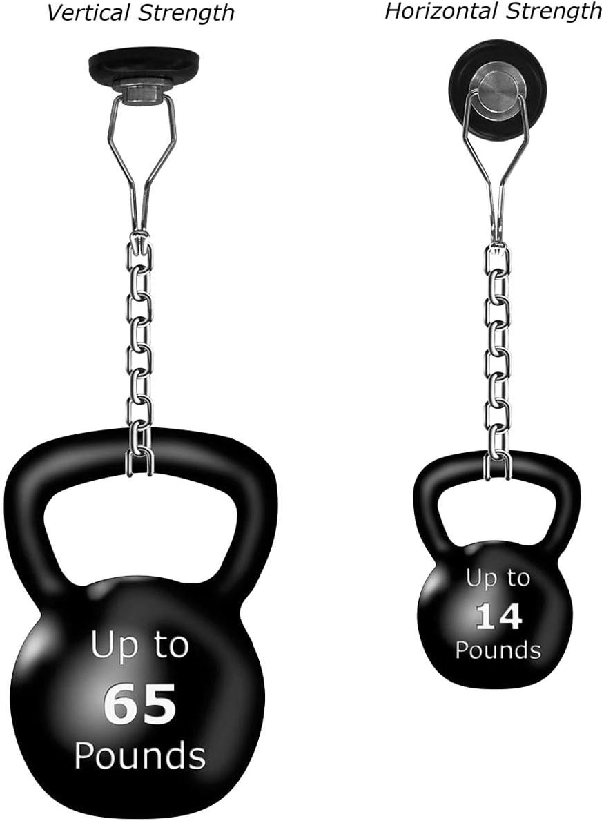 Mavoro Strong Magnetic Hooks for Hanging. Up to 65 lbs. Set of 2 Black Magnet Hooks Heavy Duty Magnets, Neodymium 52 Rare Earth Magnets. Rotating Swivel Style Magnet Hook for Refrigerator, Locker etc