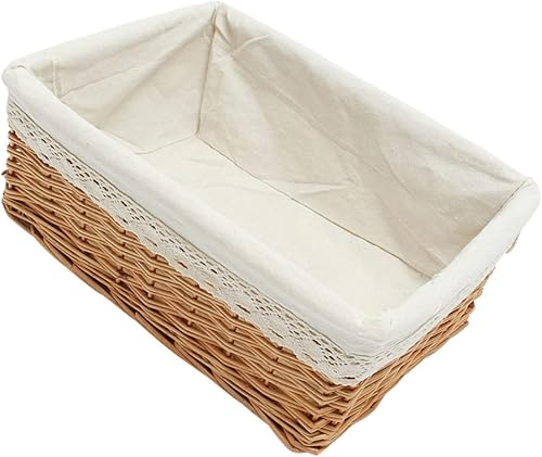 Bandeja redonda de mimbre cestas de almacenamiento de jacinto de agua organizador de escritorio cestas tejidas de pastos marinos cesta de pan con