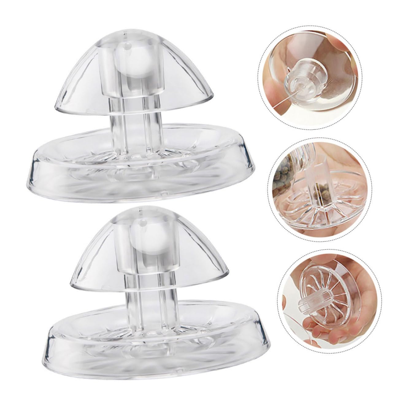 BESPORTBLE 12pièces Dispositif Transparent De Capture De Limaces pour Aquarium Attrapeur De Escargots Pratique pour Éliminer Nuisibles Réservoir Petit