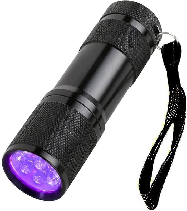 Lanterna UV para Detectar Urina de Gatos e Cães, 9 LEDs 395 nm HUAZEXINX