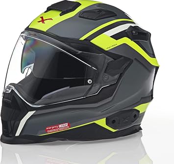 NEXX X.WST 2 Motrox Titanium Neon Yellow Touring Motorcycle Helmet