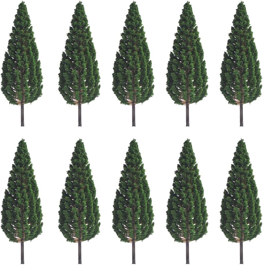 – 10pcs 5.1inch Model Pine Trees Mini Trees Miniature Forest Railroad Scenery Pine Trees Architecture Trees For DIY Scenery Landscape