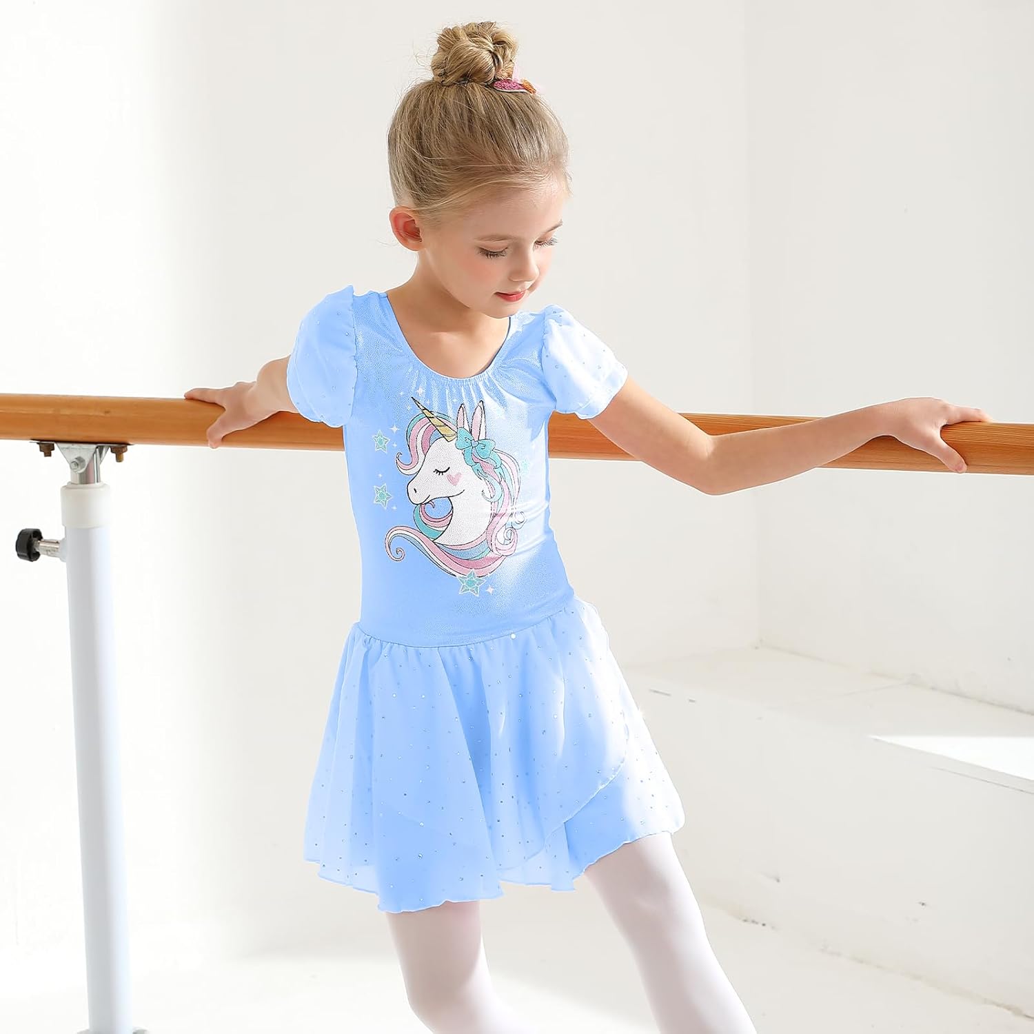 Dance Leotard for Girls Toddler Gymnastics Ballet Dress Dance Outfits for Girls 2-9 Years - Image 4