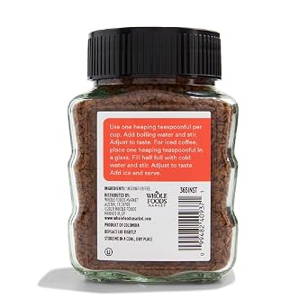 365 by Whole Foods Market, Instant Coffee, Dark Roast, 3.5 Ounce