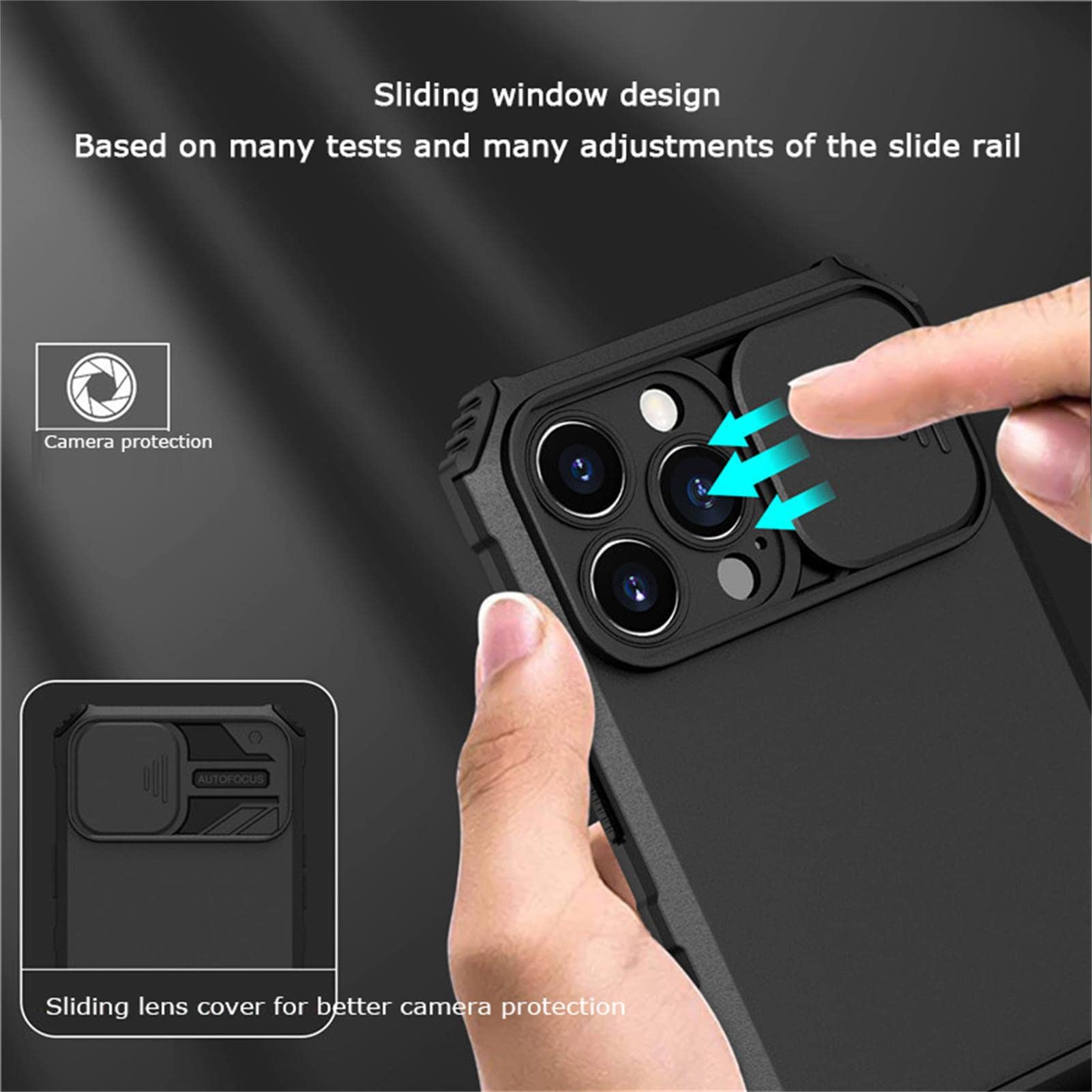 CoverON For Apple IPhone 14 Pro Phone Case, Military Grade Heavy Duty Rugged Cover Grip Pink - View #4