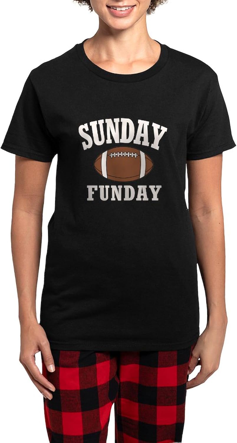 CafePress Sunday Funday Pajamas Womens Novelty PJ Sleepwear