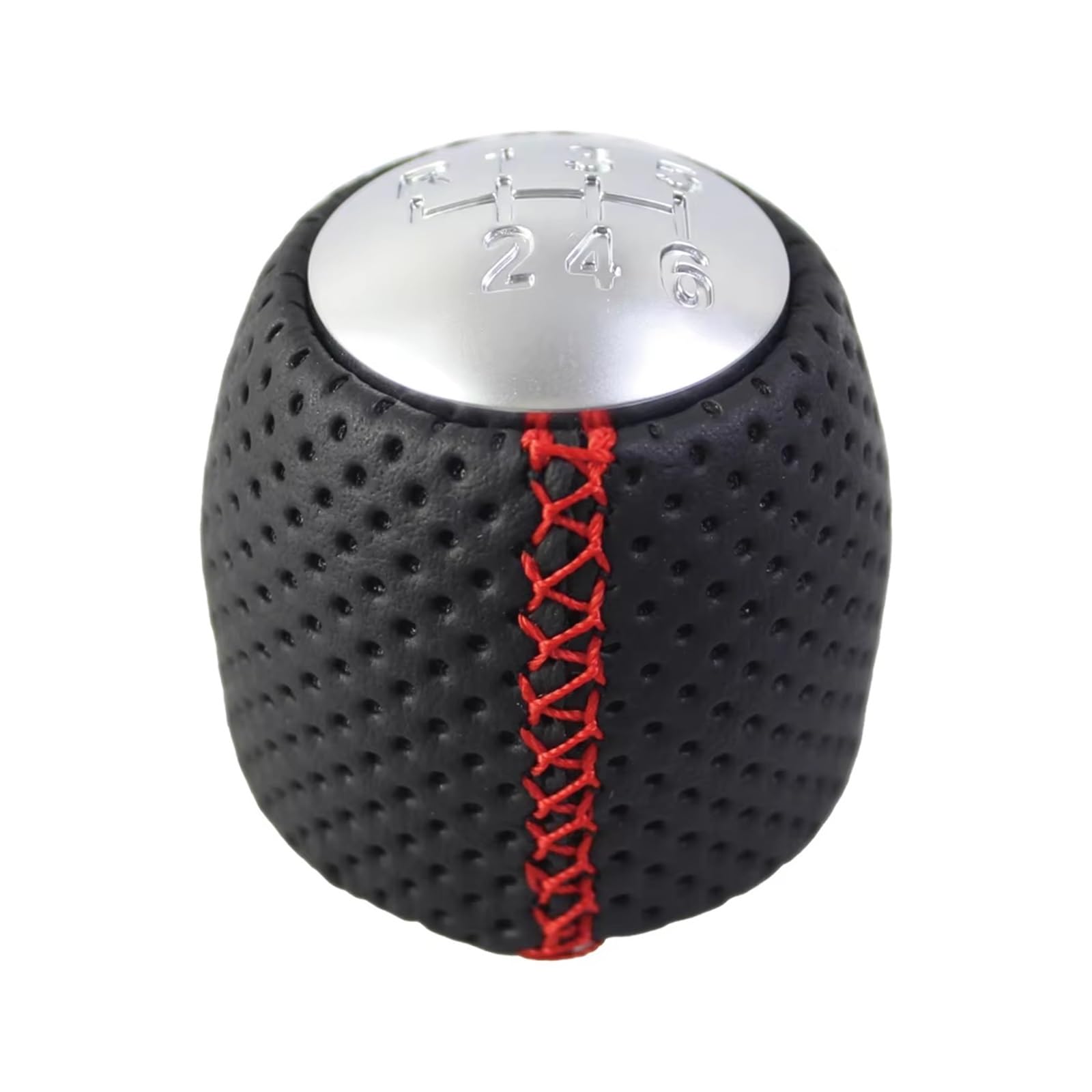 OUVECR Car Shift Gear Knob Handle OEM 55344557 for Alfa for Romeo 159 2005-2011 for Brera 2006-2011 for Spider Gear Shift Knob 6 Speed Gear Shift Cover(6 Speed Red)