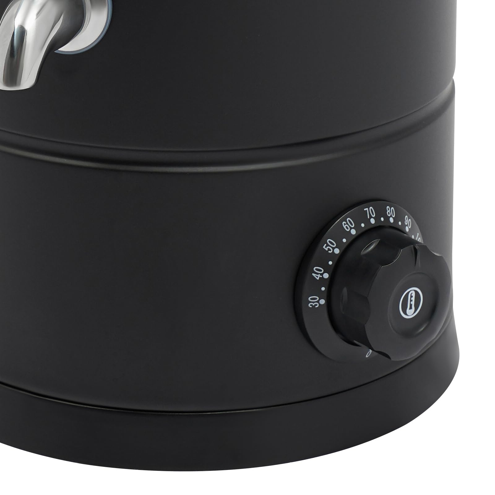 Wulimasun Fondeur de Cire Bougie,Fondoir Cire Bougie Electrique Acier Inoxydable Bricolage Machine a Cire Température Réglable avec Poignée,Pour Faire Fondre Toutes Sortes Cires (Noir(B), 10L)