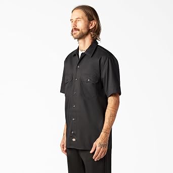 Dickies Men's Flex Relaxed Fit Short Sleeve Work Shirt
