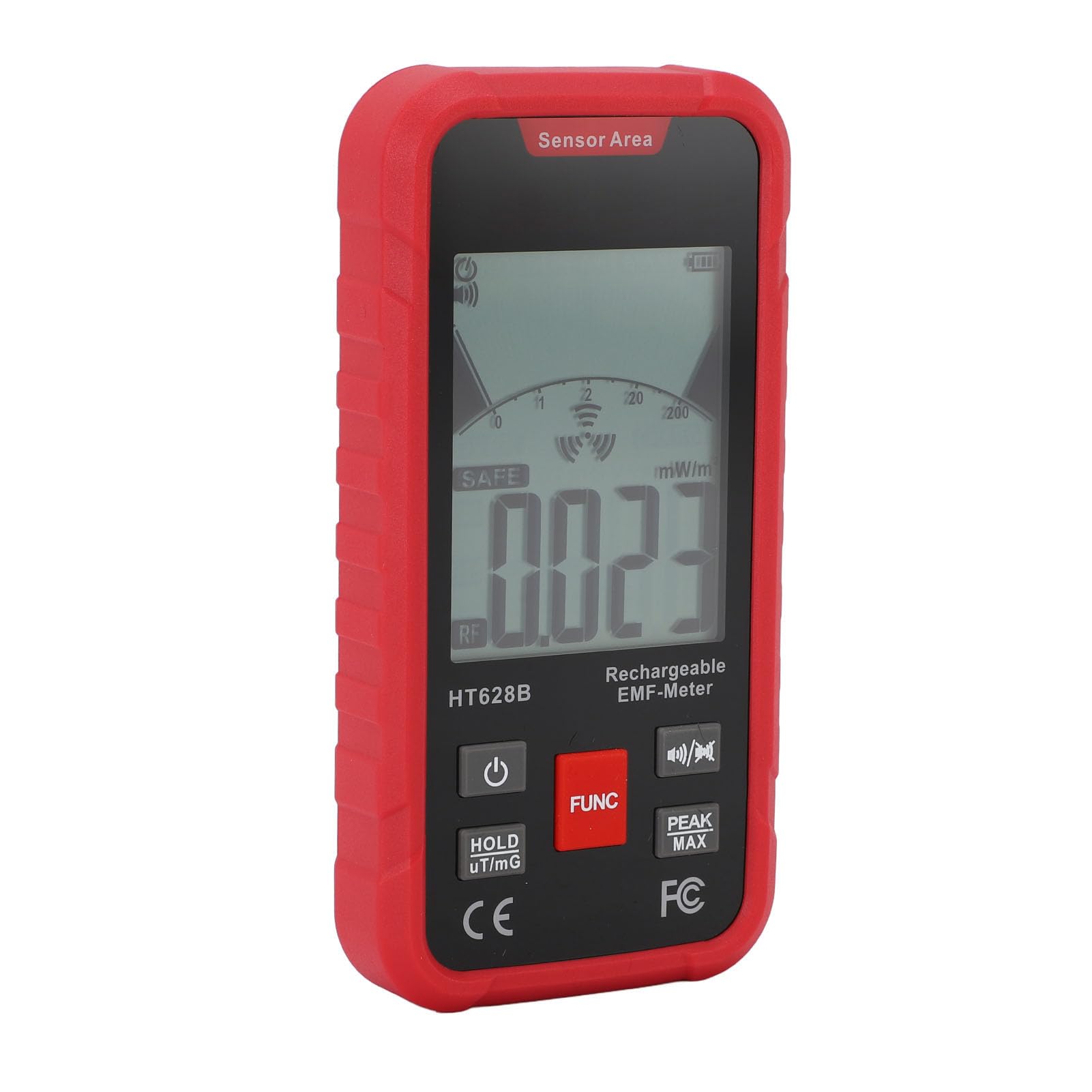 Generic Detector de Radiación de Campo Electromagnético 3 en 1, Herramienta de Prueba Precisa para el Hogar y Exteriores para WiFi, 5G y Electrodomésticos con Pantalla LCD Retroiluminada, Aplicable