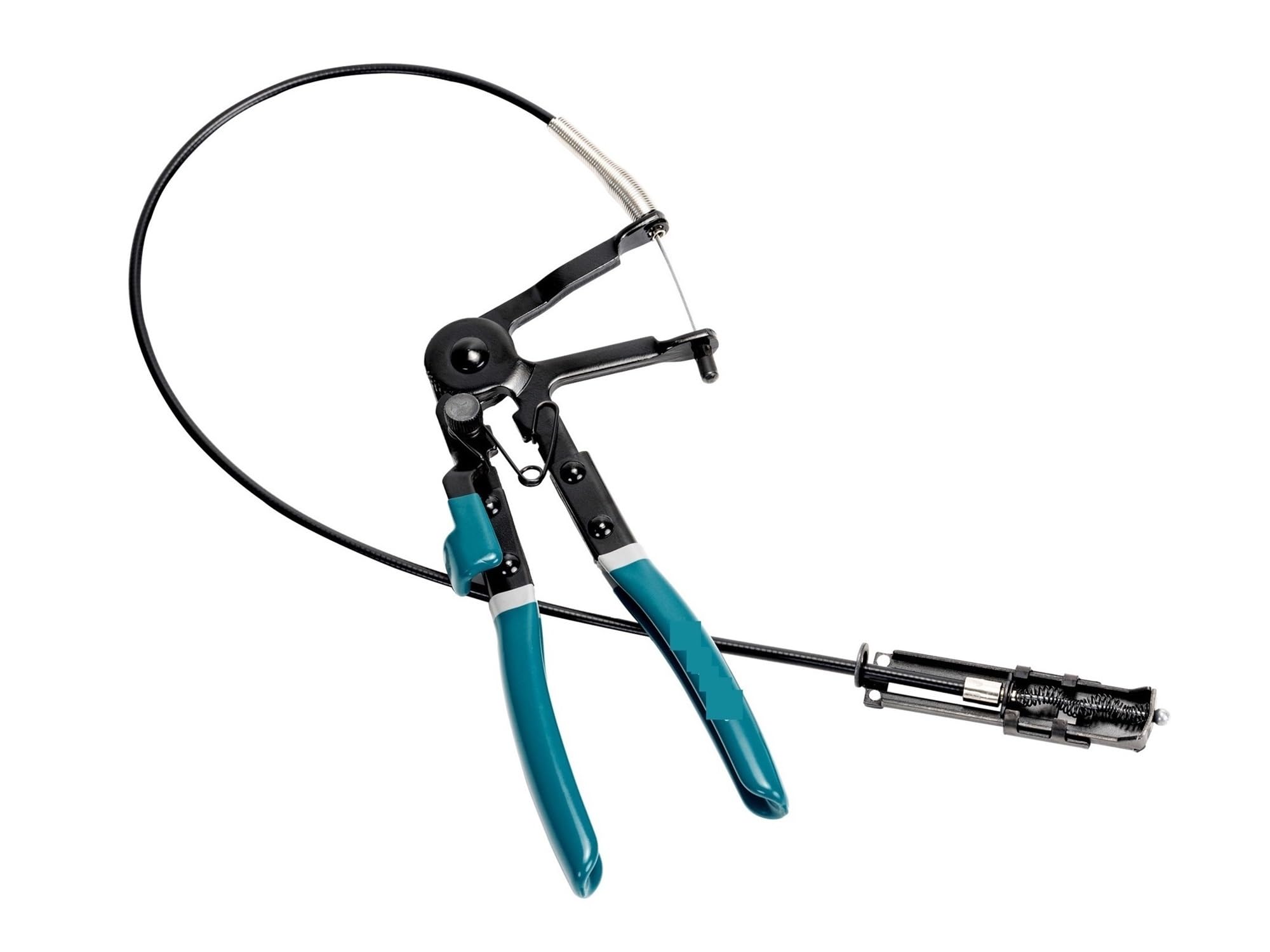 Flexible Hose Clamp Pliers Radiator Hose Clamp Removal Tool with Ratchet Locking for Automotive, Car, and Truck Repairs