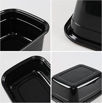 4-Pack Dish Pan Basin, 14 Quart Plastic Rectangular Wash Basins