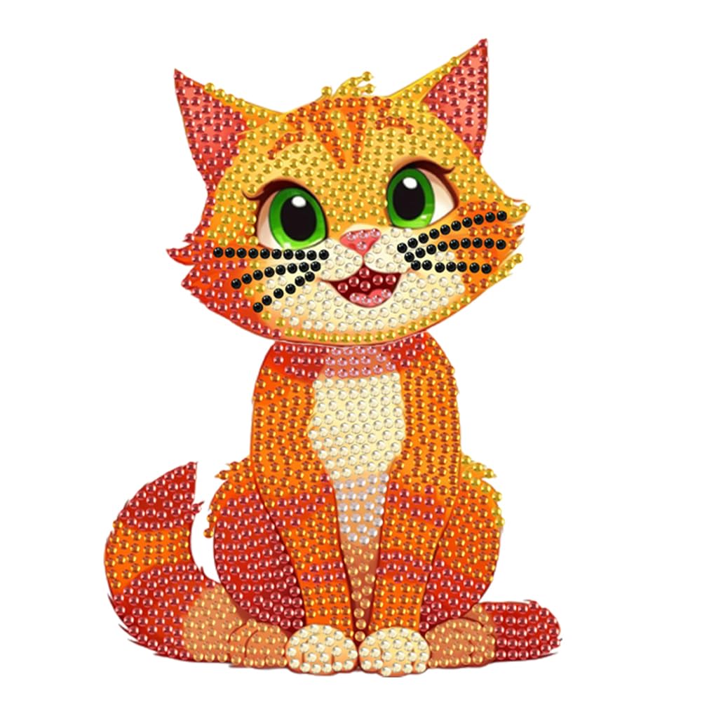 Fiorky Diamond Painting Art Kits for Adults, Acrylic Shaking Head Animal Diamond Painting Kit Desktop Ornaments, 5D Diamond Art Decorations for Home Table Decor Crafts Gifts