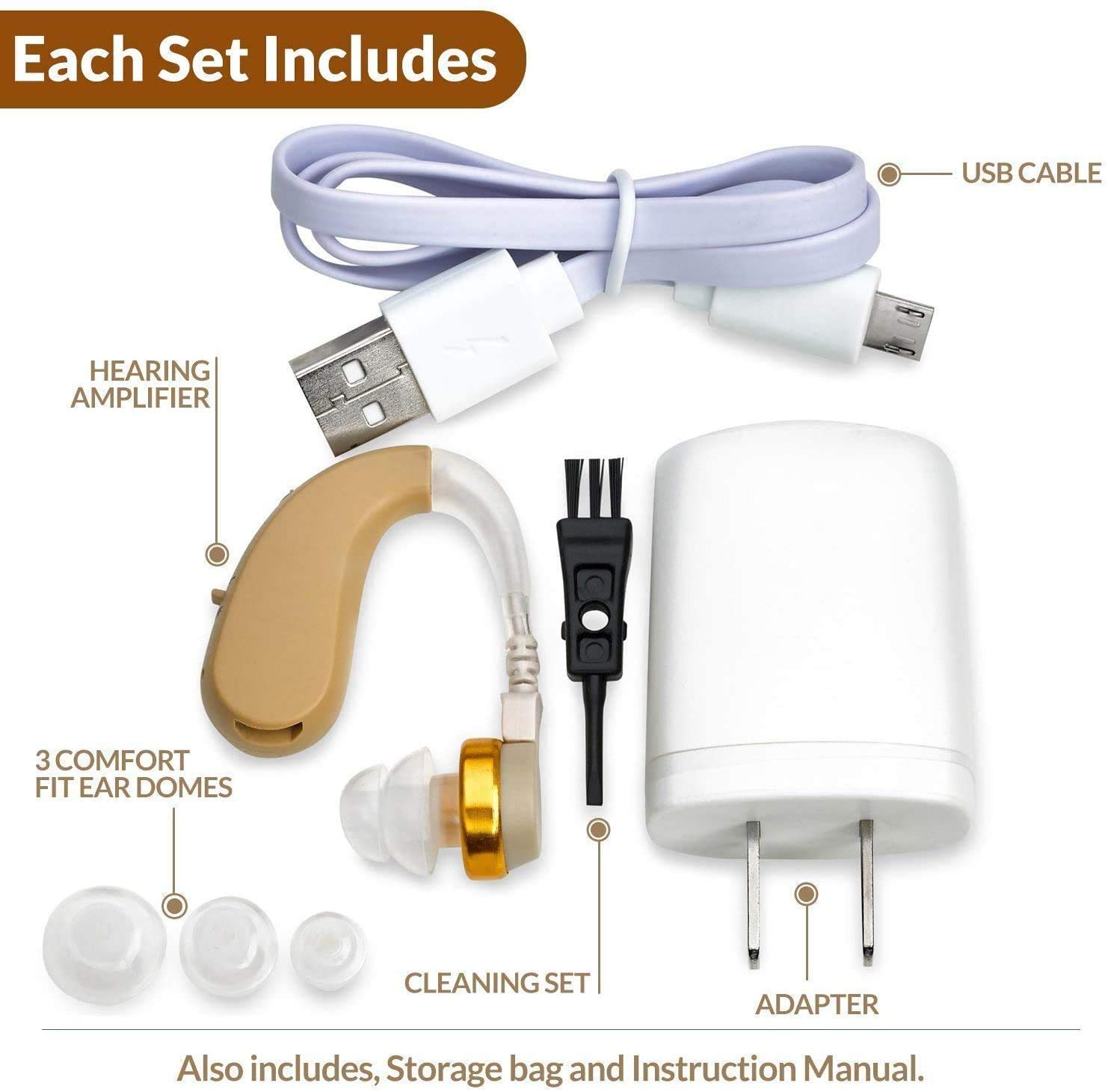 Digital BTE Device - Rechargeable Receiver in Canal Assist Device with Various Modes with Noise Cancellation and Volume Control - Image 5