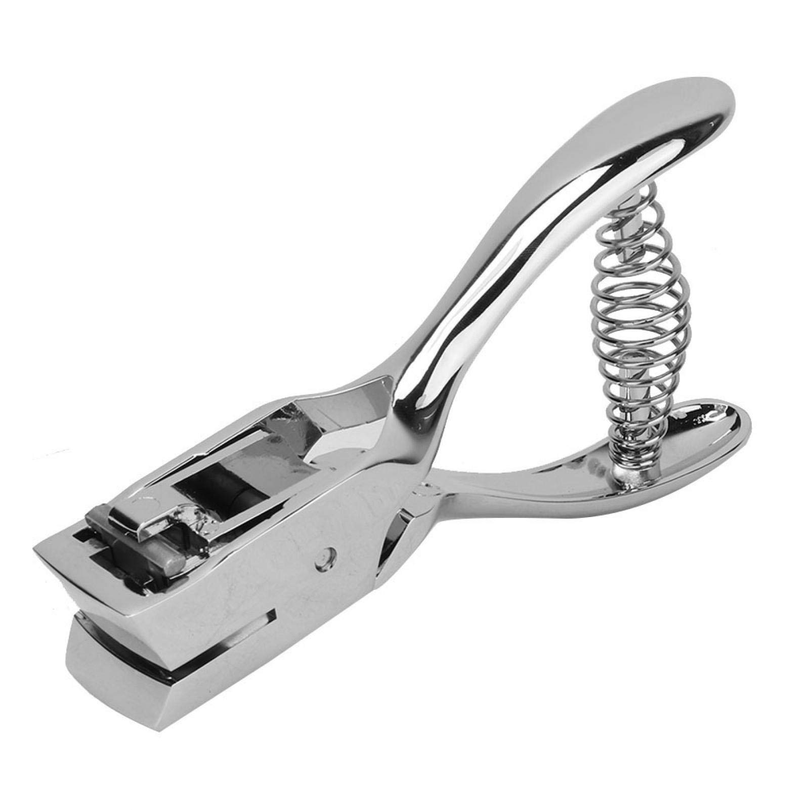 Single Hole Punch, Handheld Slot Hole Puncher for Paper, ID Badges, ID Card, 15 x 4mm Hole