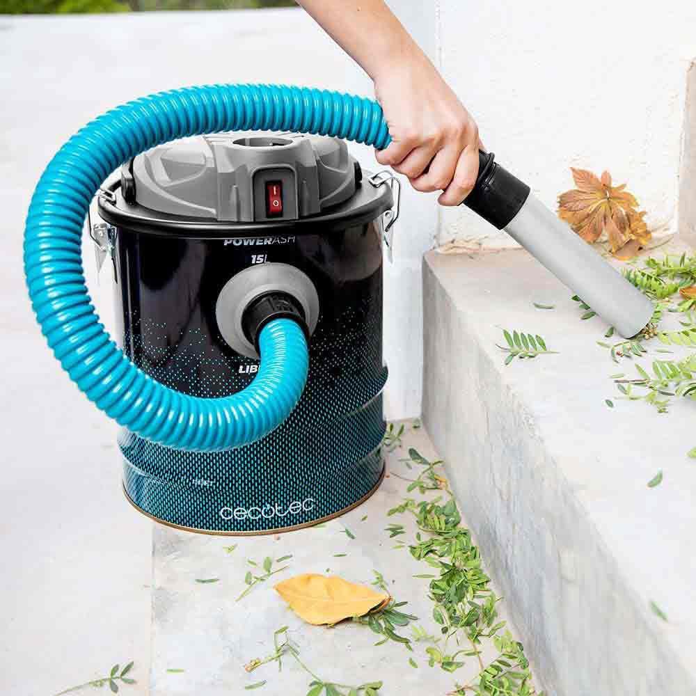 Cecotec Conga Ash 7000 Liberty Aspirateur à Cendres 15L 120W 18V Batterie Filtre Maille Métallique Acier Inoxydable