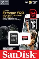 SanDisk 64 GB Extreme PRO microSDXC-Karte + SD-Adapter + RescuePRO Deluxe, bis zu 200 MB/s, mit A2 App Performance, UHS-I, Class 10, U3, V30 – Ansicht 5
