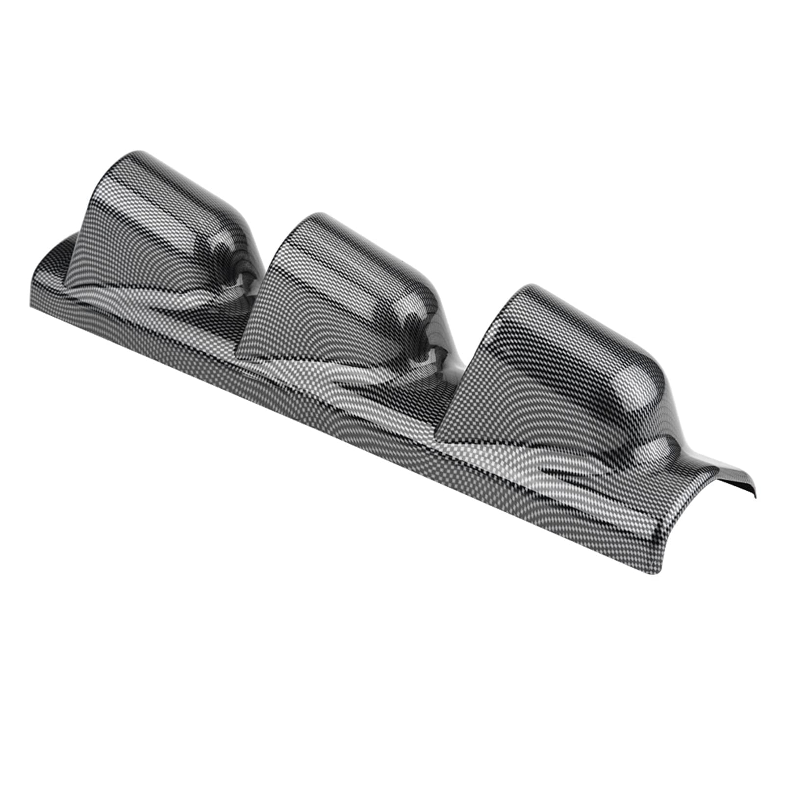 Pod per Manometro, Staffa per Supporto Universale per Misuratore di Sport da Corsa in Fibra di Carbonio Supporto per Montante Decorazione per Auto(Triple Hole)