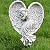 Sleeping Angel Garden Outdoor Statue Memorial Angel Figurine & Sculpture Memory Guardian Angel with Stake - 12 inch