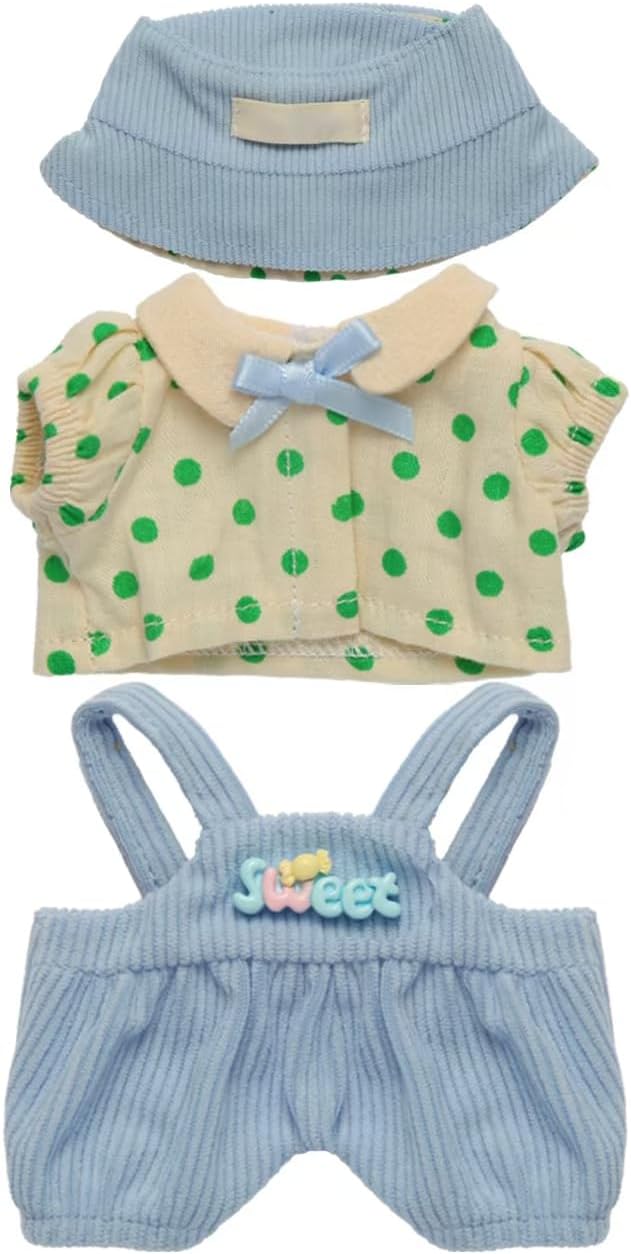 17CM Collectible Doll Clothes.17cm Mini Doll Clothing Set.Exquisite Handmade.Suitable for Small Collectible Dolls.Multiple Styles Available (Dresses/Casual Wear/Holiday Outfits) (NO Doll)(Style B)